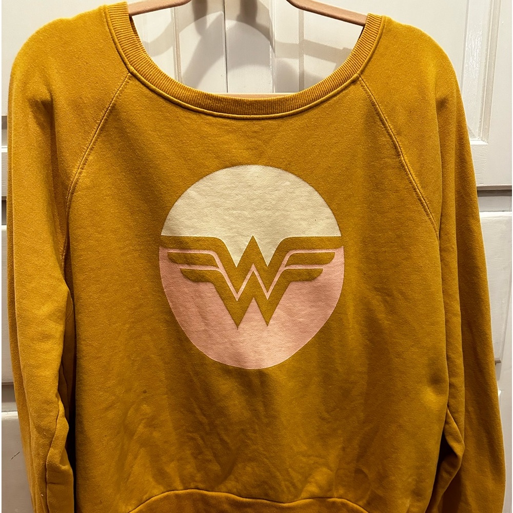 Junk food DC comics retro style Wonder Woman sweatshirt long sleeved